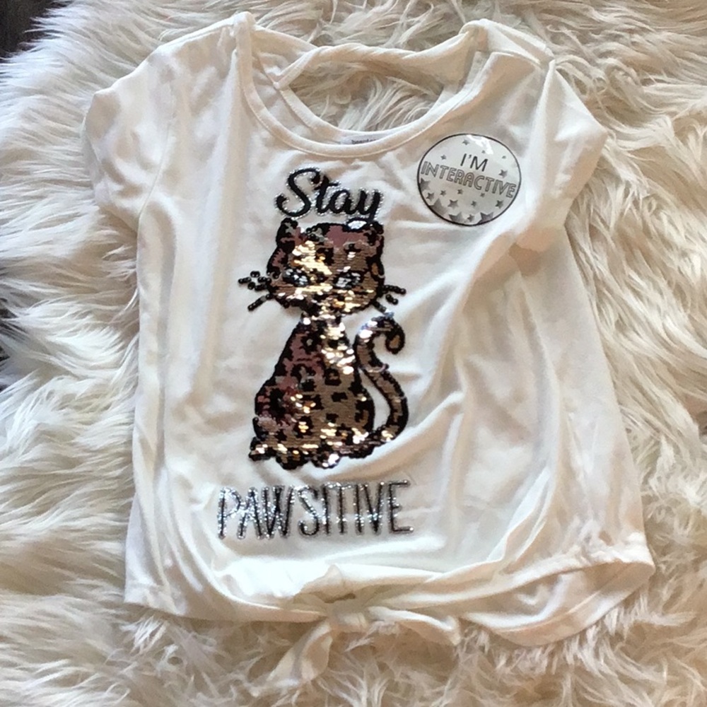 Cute jaguar sequence flip shirt!!